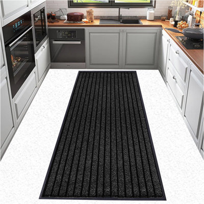 Kiyarah Non-Slip Striped No Holiday Doormat