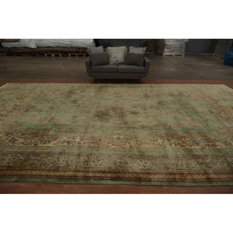 Tapis traditionnel à teinture végétale 12 x 19