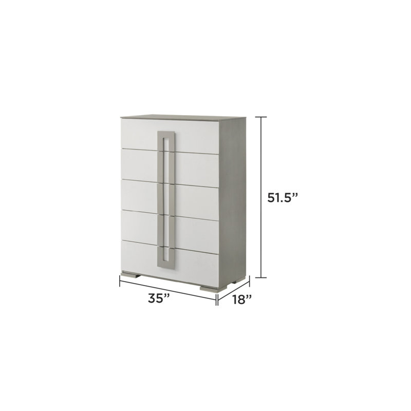 Commode 5 tiroirs Olivia