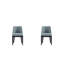 Ensemble de 2 chaises de salle à manger en étain-1156296999