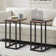 Auxter C Shaped End Table TV Tray Set