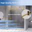 56"-60" W x 76" H Single Sliding Frameless Shower Door with 3/8"(10mm) Tempered Clear Glass-94288771