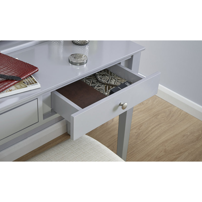 Arundel Dressing Table with Mirror, Grey