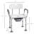 Shower Chair With Back And Arms, Height Adjustable Bedside Commode, Raised Toilet Seat For Enhanced Comfort And Safety Of Seniors And Disabled