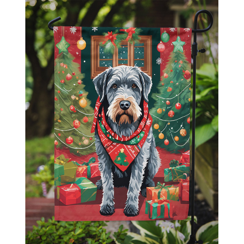 Polyester double face Noël, H 15,5 po x l 11,25 po
