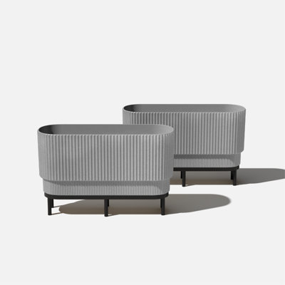 Long pot à fleurs surélevé 30 "avec support Veradek