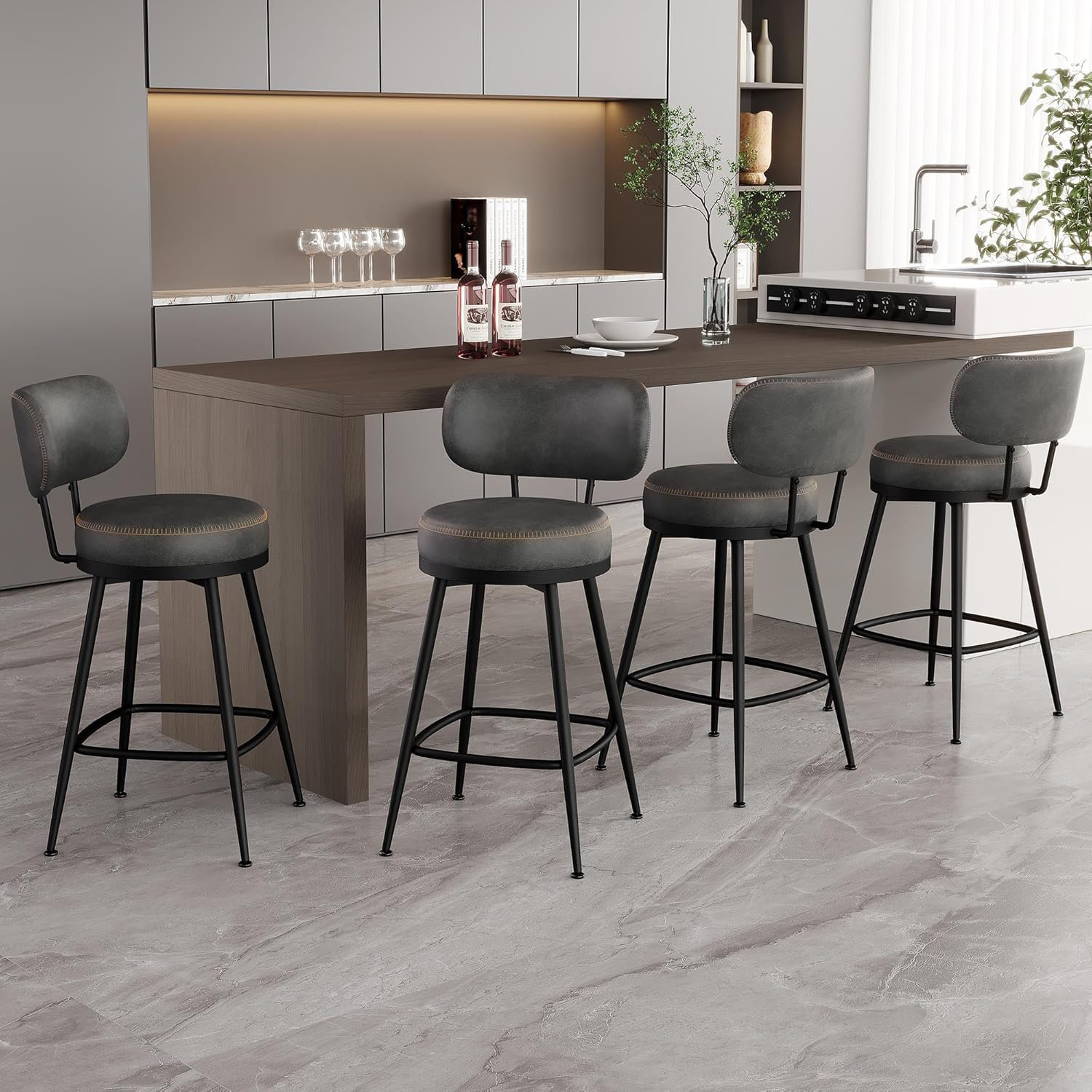 Modern Kitchen Island Mid Modern Bar Stools Corrigan Studio® Bar