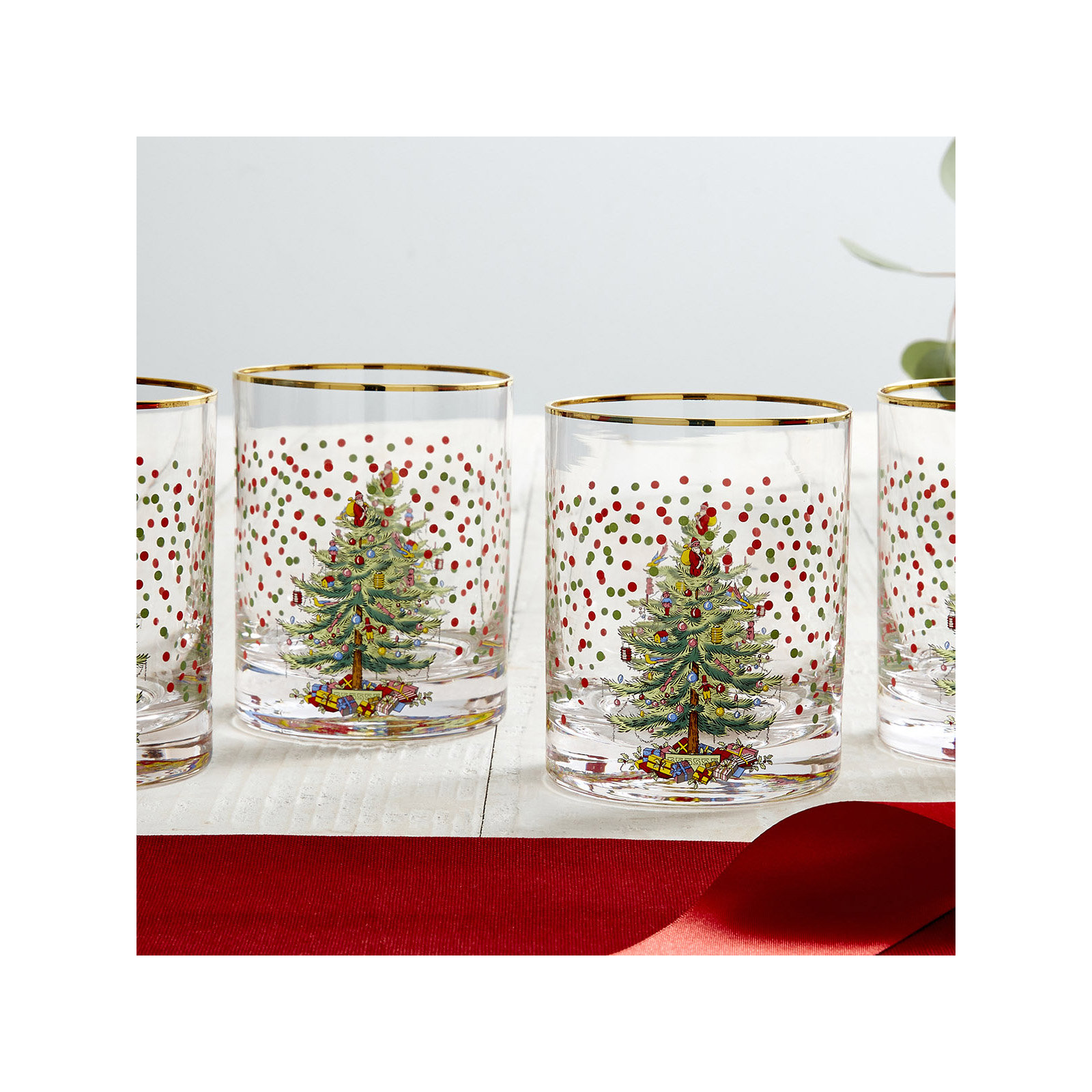 Polka Dot DOF Glasses, Set of 4