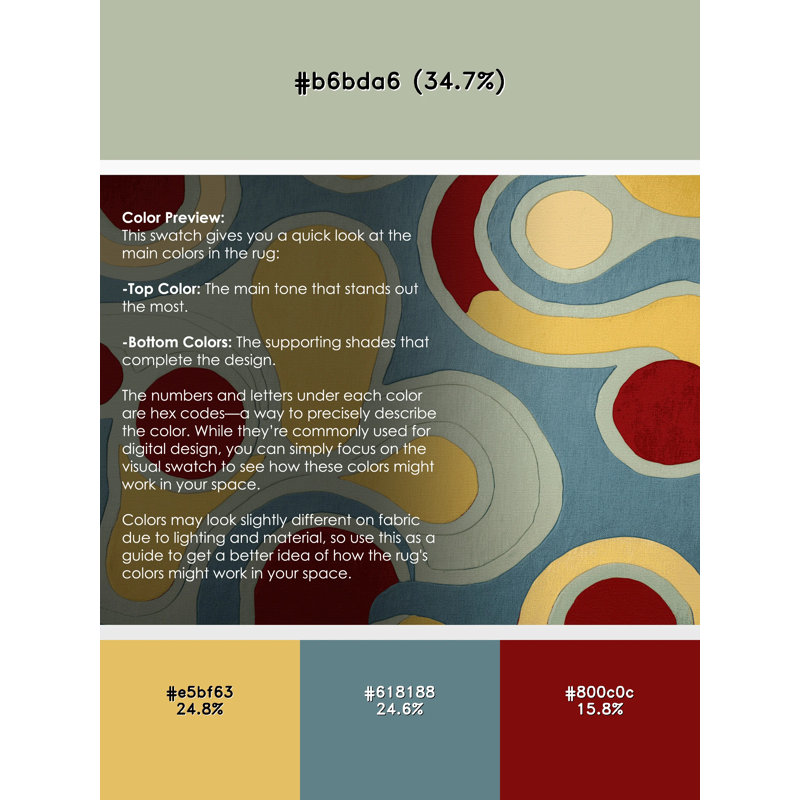 Tapis Snappy Groove, Rond 6 pi