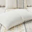 Ensemble d'édredon en coton avec imprimé chenille ivoire grand, hypoallergénique et certifié OEKO-TEX pour la qualité et le confort-119313554-119313552
