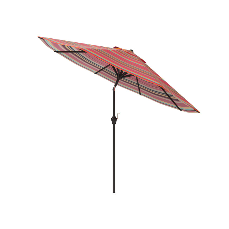 Parasol de marché 108 po Carnot, Rayures rouges
