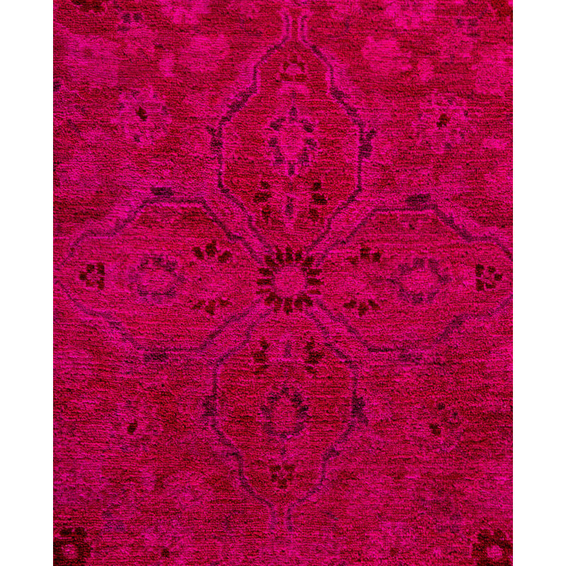 Overdyed One-of-a-Kind 7' 1" X 7' 1" Hand Knotted Area Rug