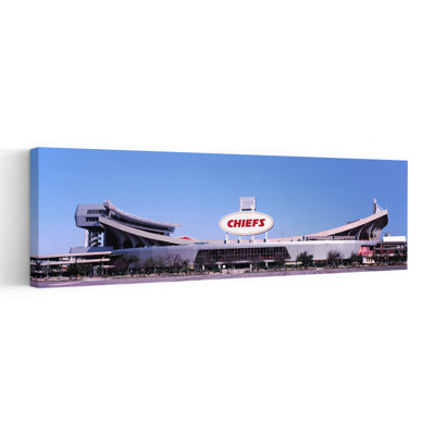 Stade de football, Arrowhead Stadium, Kansas City, Missouri, États-Unis, architecture contemporaine, art mural