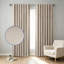 Paire de rideaux occultant en chenille (2 panneaux)-675685319-675685320
