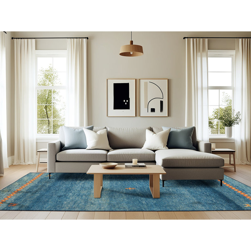 Tapis abstrait moderne 4551, Rectangle 6 pi x 9 pi