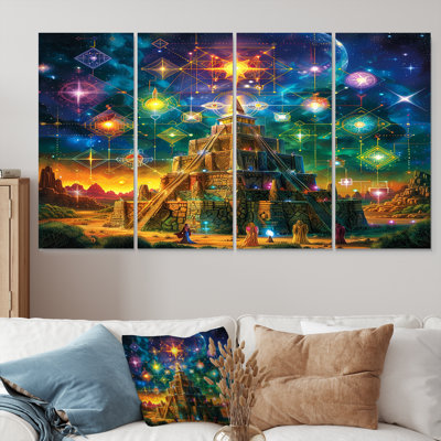 Markece - Abstract Landscape Wall Art Canvas 4 Piece