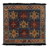 Burano Hand Knotted Wool Geometric Area Rug