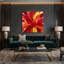 Art abstrait sur toile, aquarelle abstraite rouge-1854231636