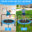 Trampoline pour enfants XTP002 assemblé Happy Expression extérieur et intérieur pour enfants de 3 à 7 ans