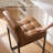 Modern Counter Height Bar Stools, 25 inch Checkered Wiring Thick Upholstered Barstools with Back Sturdy Metal Legs, Coffee Faux Leather Counter Stools for Kitchen Island (Set of 3)-880792716-880095164