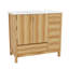 Meuble-lavabo en bois 36 po avec 2 portes à fermeture douce, 4 tiroirs à fermeture douce et tablette réglable