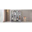 Grand lit escamotable mural avec portes de rangement