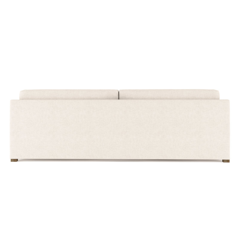 Madison Sofa, Plush Velvet Alabaster, 33" H x 72" W x 41" D, Natural