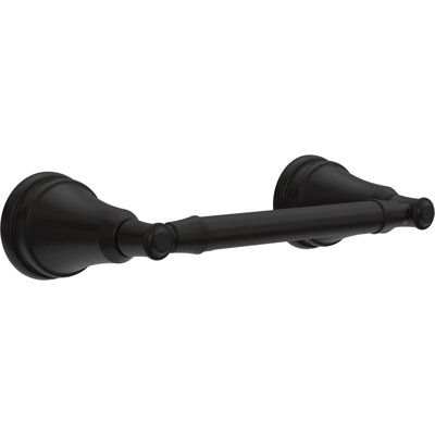 Mylan Wall Mount Pivot Arm Toilet Paper Holder Bath Hardware Accessory in Matte Black