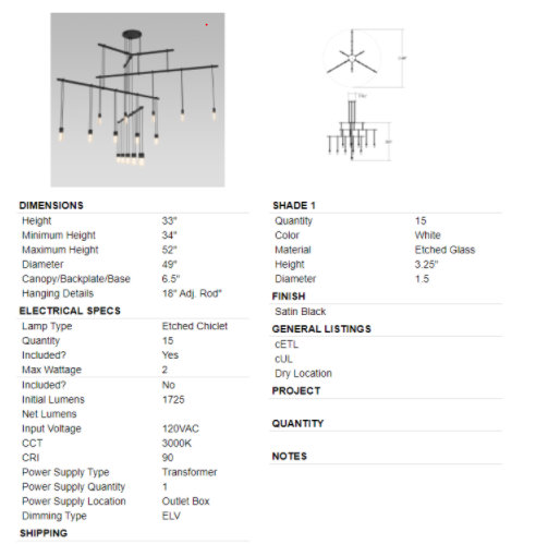 Suspenders® 15 - Light LED Pendant