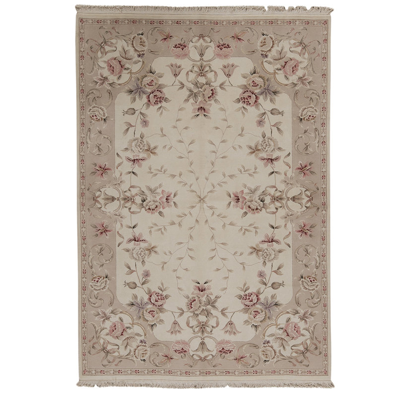 Handmade Silk and Wool Oriental Area Rug