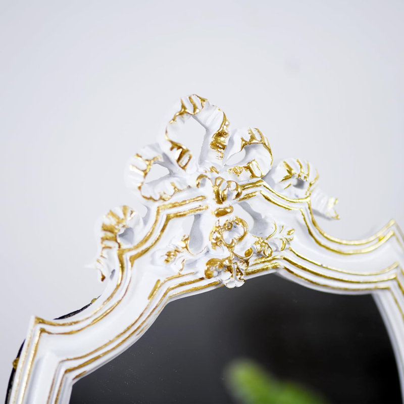 Oval Floor Mirror, White
