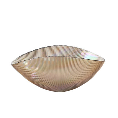 Pleated Bowl-Sandy-Med