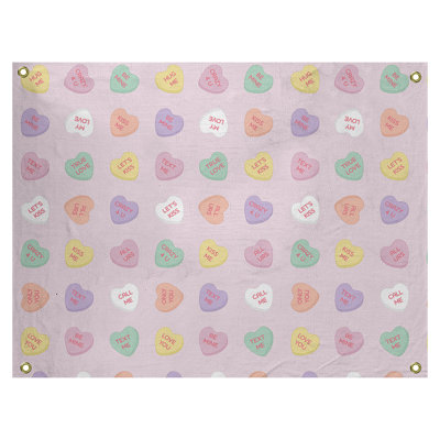 Tapisserie murale dame de cœur en polyester hol
