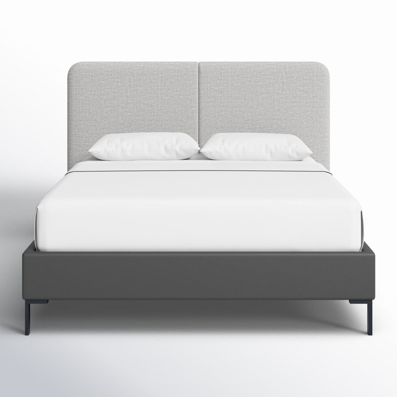 Lit plateforme tapissier Behzat, Double