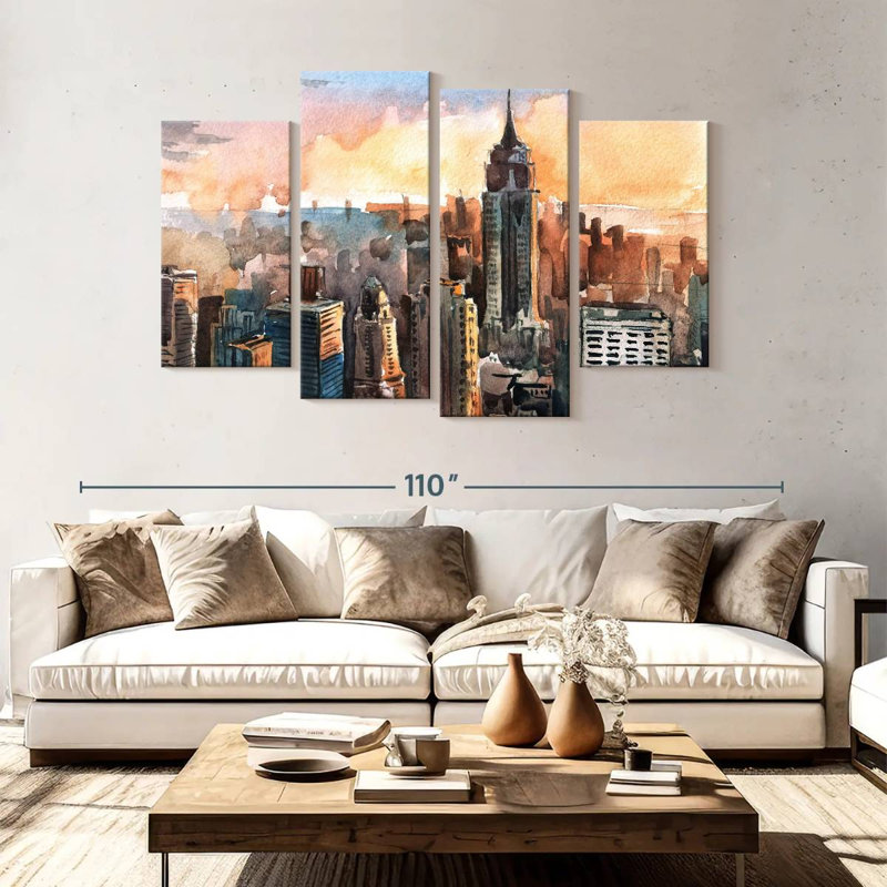 Sireci Structures In Manhattan, 54" H x 84" W