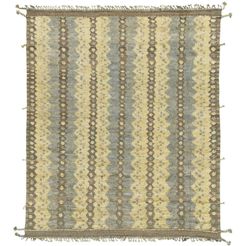 Tapis géométrique texturé moderne délavé