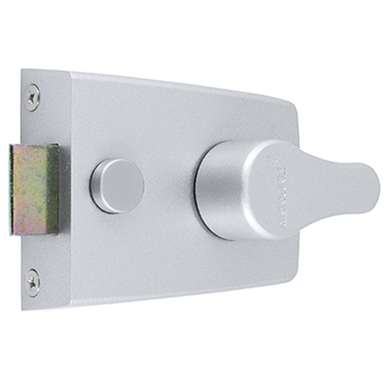 Door Bolt, Satin Chrome Effect