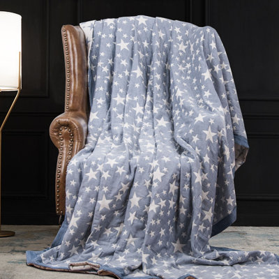 3-Layer Cotton Muslin Bedspread - Ultra-Soft Breathable Thermal Quilt for Couch & Sofa Bed, All-Season Blanket?