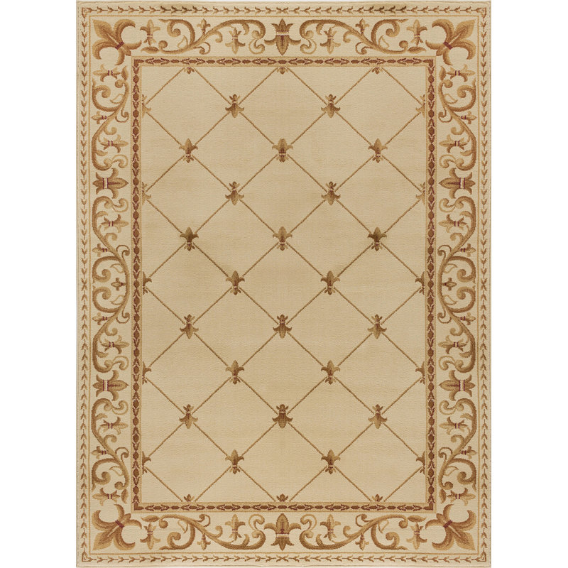 Tapis d'intérieur d'intérieur Clarence, Rectangle 5 pi 3 po x 7 pi 3 po