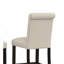 Tabouret de bar en bois massif touffeté Asons, ensemble de 2-1265809431