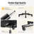 Black Ergonomic Mesh Office Chair with Adjustable Lumbar Support & Flip-Up Arms
