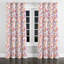 Rideaux de fenêtre Modern - rideau à œillets scandinave rose et motif cachemire orange - 1 panneau-642742668-642742669