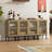 Wine Cabinet Set With 4 Doors-1014402483