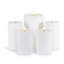 Indoor/Outdoor Flameless Pillar Candles with Remote, Set of 5