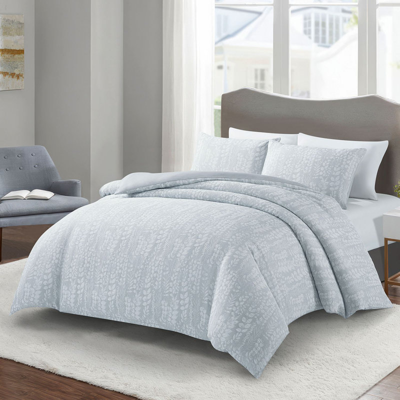 O'BREEZE Floral Double-layer Gauze Duvet Cover Set, 140GSM Lightweight Microfiber, Soft AndBreathable Bedding For Bedroom Guest Room，Gift for Mother’s Day