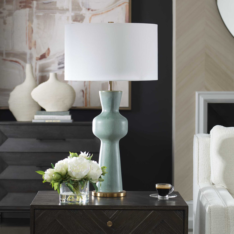  Pollard Slate Green Table Lamp