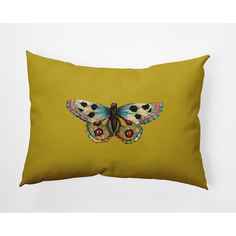  Housse de coussin rectangulaire en polyester et insert par E by Design, Jaune