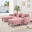 Canapé 3 places avec 2 repose-pieds Boucle-985539176-985539170