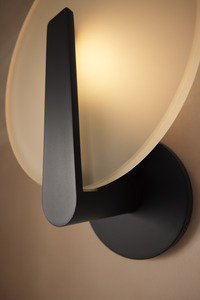 Hint One-Light Sconce, Matte Black