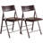 Folding Chairs with Cushion 2  PCS - Heavy Duty Steel Frame Foldable Dining Chairs-1684757499